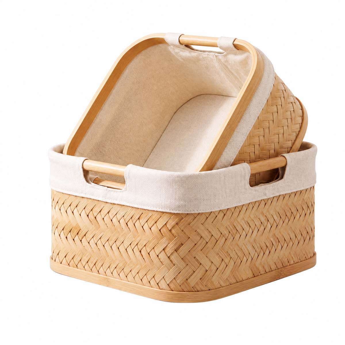 𝒒𝒊𝒗𝒛𝒖𝒏𝒓™ Bamboo Organizer Basket Set — product image 5