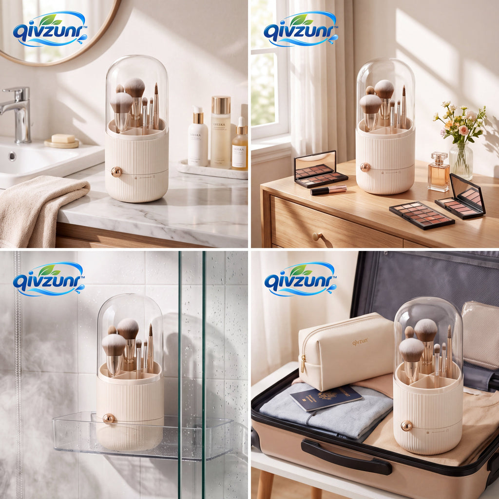 𝒒𝒊𝒗𝒛𝒖𝒏𝒓™ Covered Makeup Brush Organizer — product image 2
