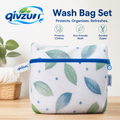 𝒒𝒊𝒗𝒛𝒖𝒏𝒓™ Leaf-Print Mesh Laundry Bag Set — product image 1