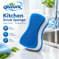 𝒒𝒊𝒗𝒛𝒖𝒏𝒓™ Dual-Layer Kitchen Scrub Sponge — product image 1